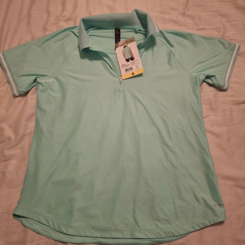 Womans Aqua Polo Shirt